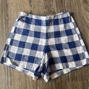 Old Navy Blue and White Checkered Women's Shorts
